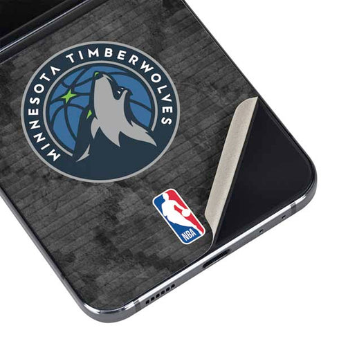 NBA Minnesota Timberwolves Dark Rust Galaxy Z Flip5 5G Skin